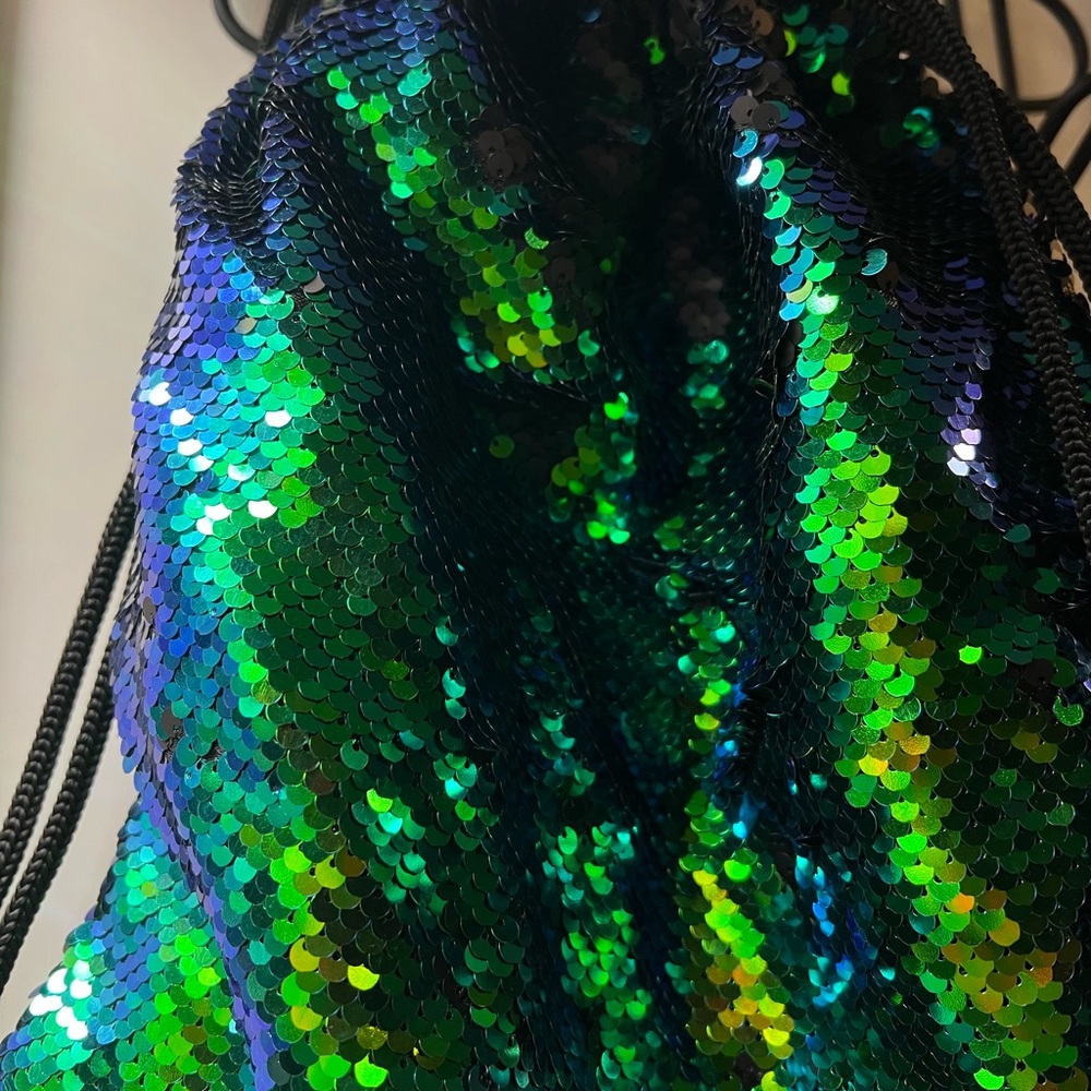 Mermaid Sequin Drawstring Bag - image 4